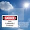 Signmission Non Flammable Storage Danger Sign, Plastic, 10in W x 7in L, 2PK OS-2PACK-DS-P-710-L-2341 - alternate 3